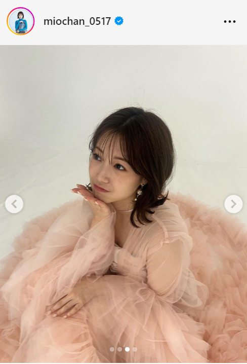 朝長美桜のインスタグラムから