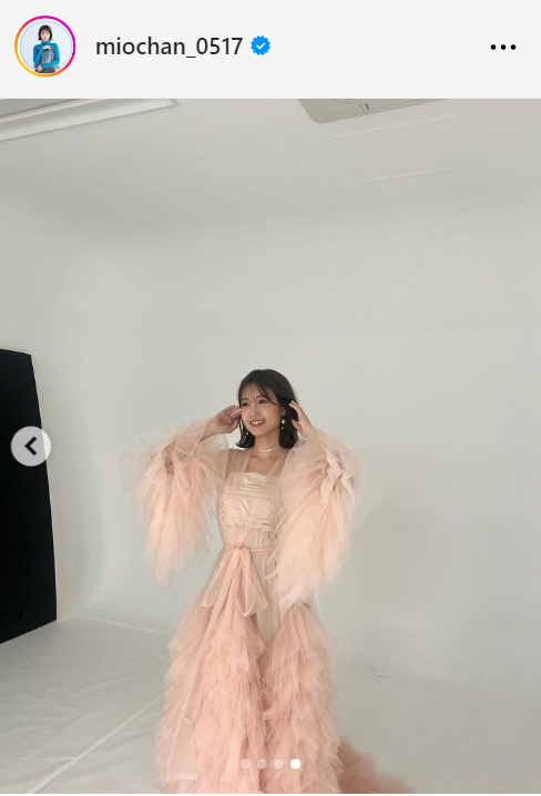 朝長美桜のインスタグラムから
