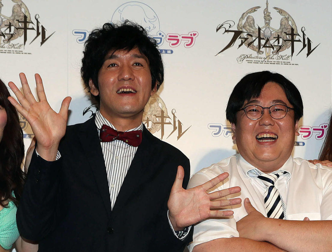 タイムマシーン3号の山本浩司（左）と関太（2017年6月撮影）
