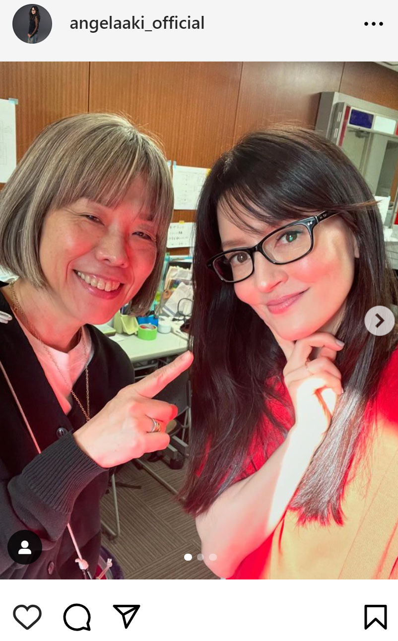 アンジェラ・アキのインスタグラムから