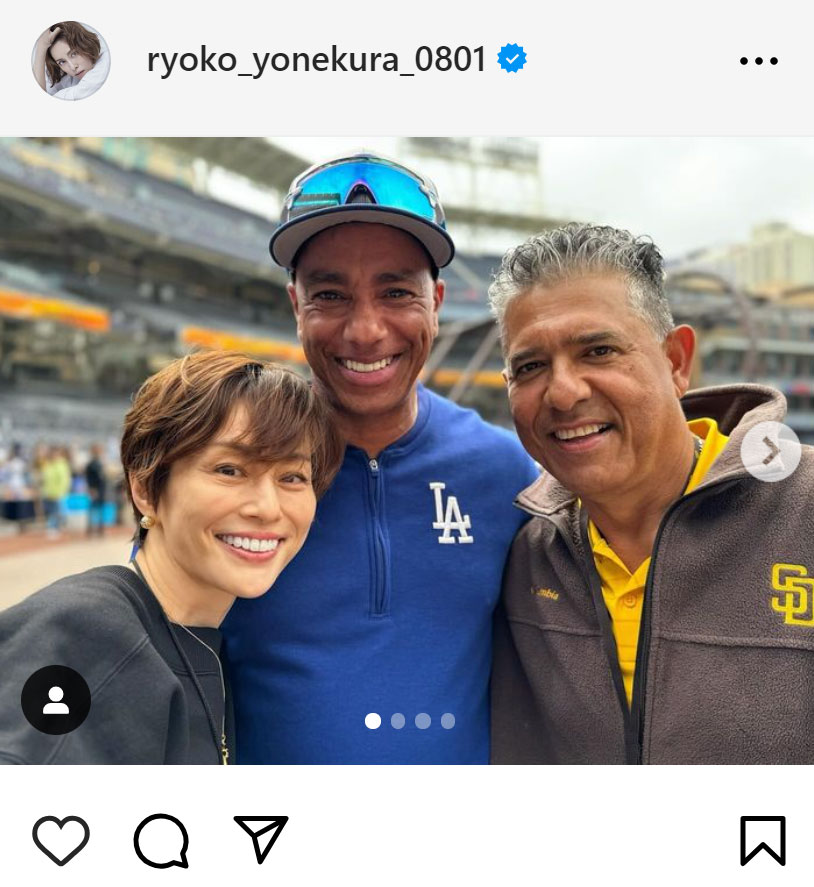 米倉涼子のインスタグラムから