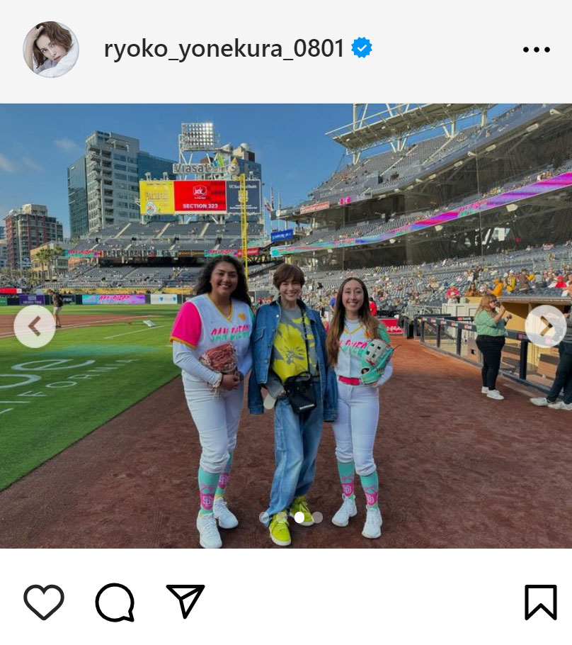 米倉涼子のインスタグラムから