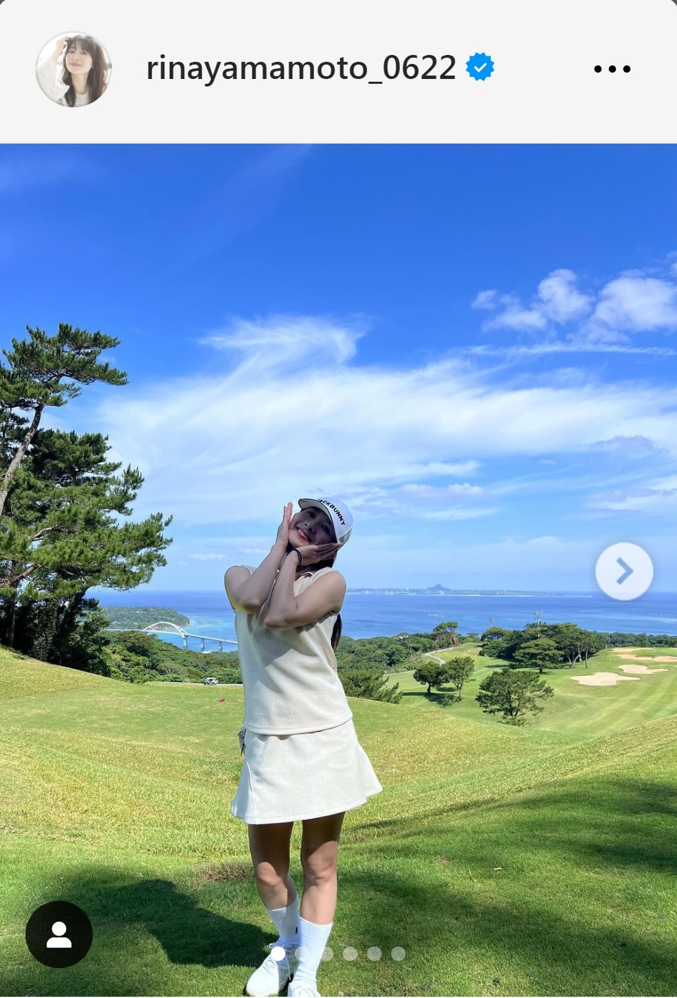 山本里菜アナのインスタグラムから