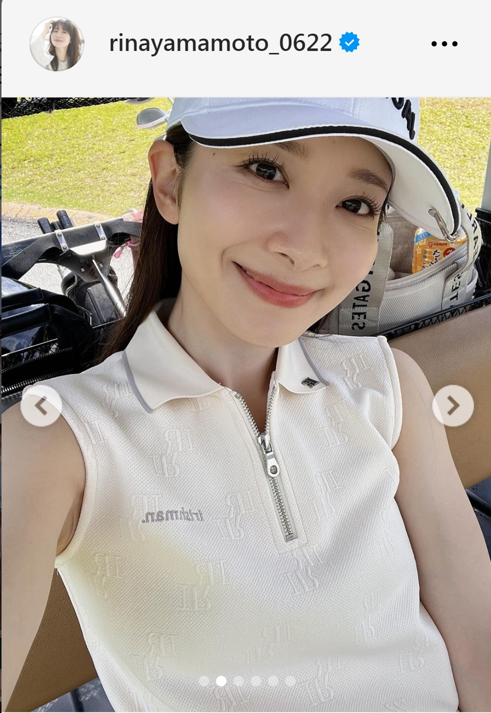 山本里菜アナのインスタグラムから