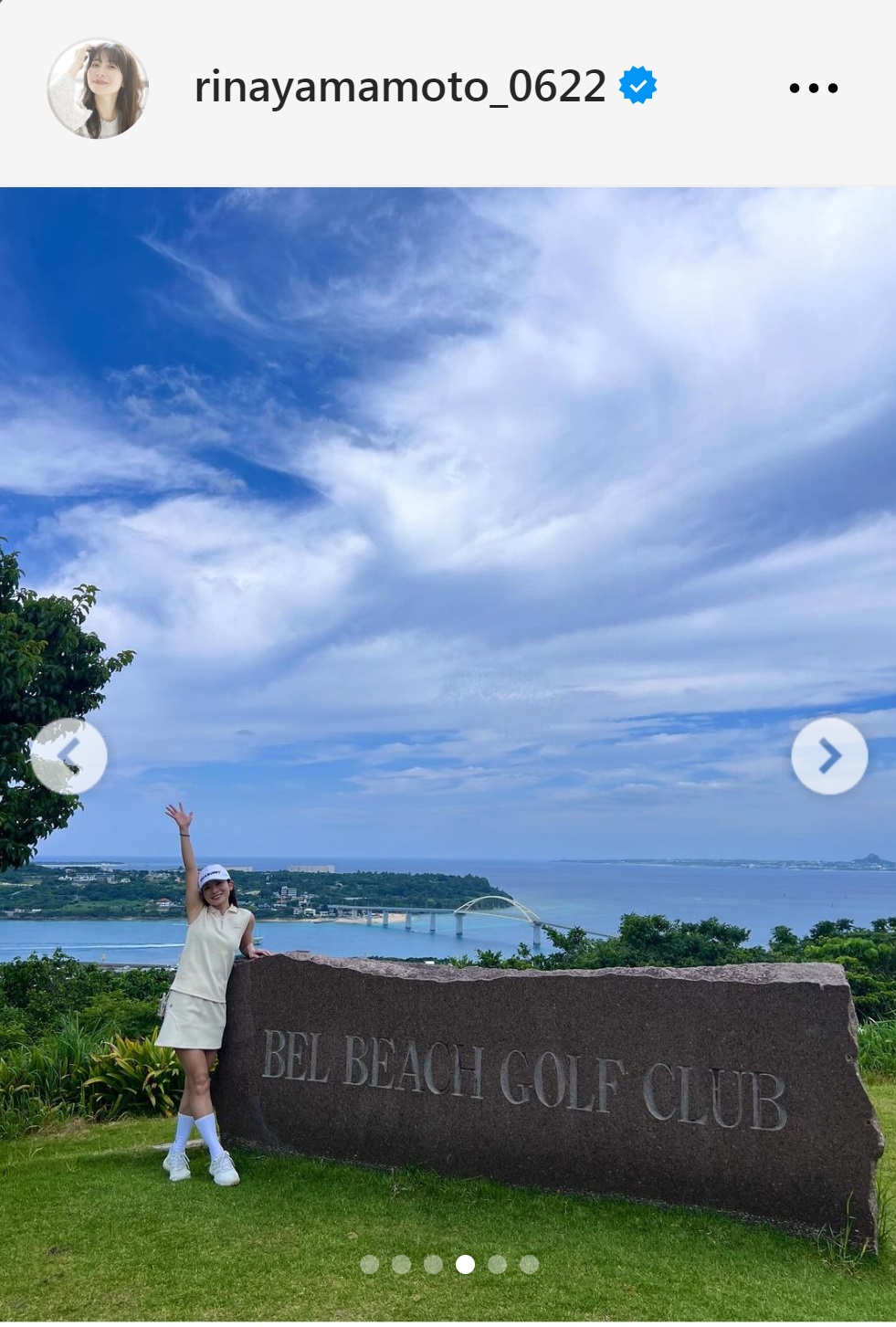 山本里菜アナのインスタグラムから
