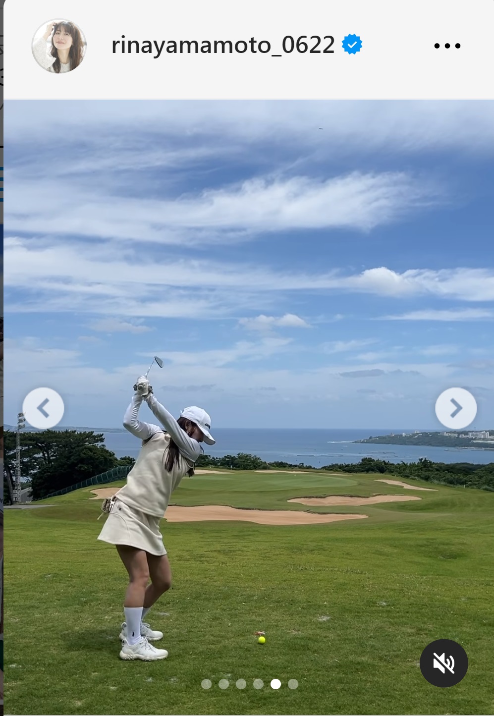 山本里菜アナのインスタグラムから