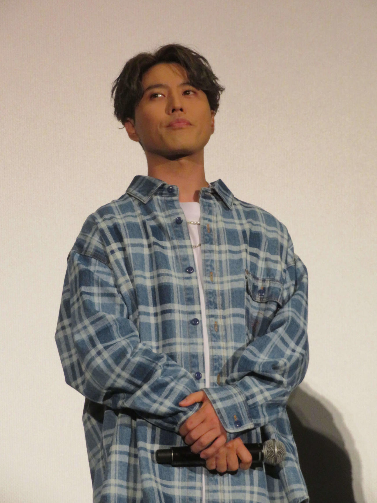 アニメ映画「デッドデッドデーモンズデデデデデストラクション」前章・後章一挙上映イベントに登壇した入野自由（撮影・村上幸将）