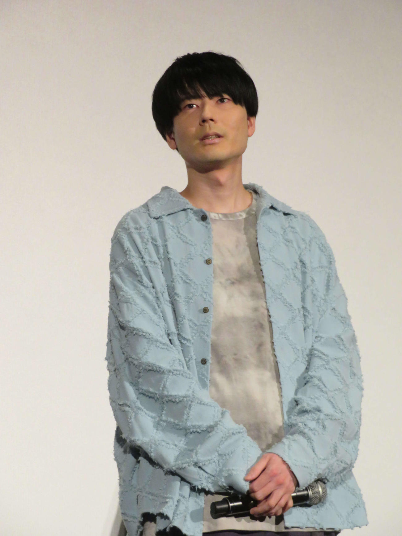 アニメ映画「デッドデッドデーモンズデデデデデストラクション」前章・後章一挙上映イベントに登壇した内山昂輝（撮影・村上幸将）
