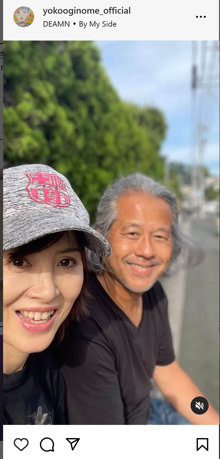 荻野目洋子のインスタグラムから