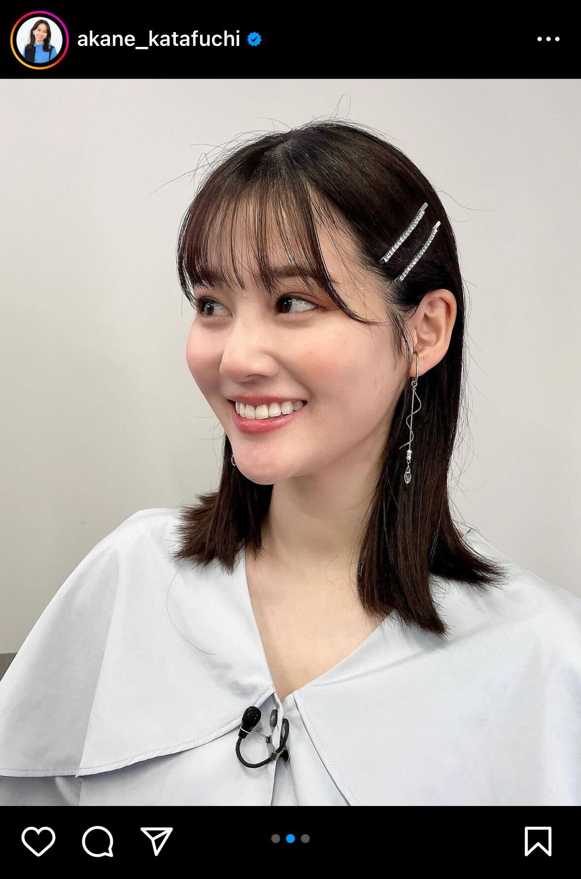 片渕茜アナウンサーインスタグラムから