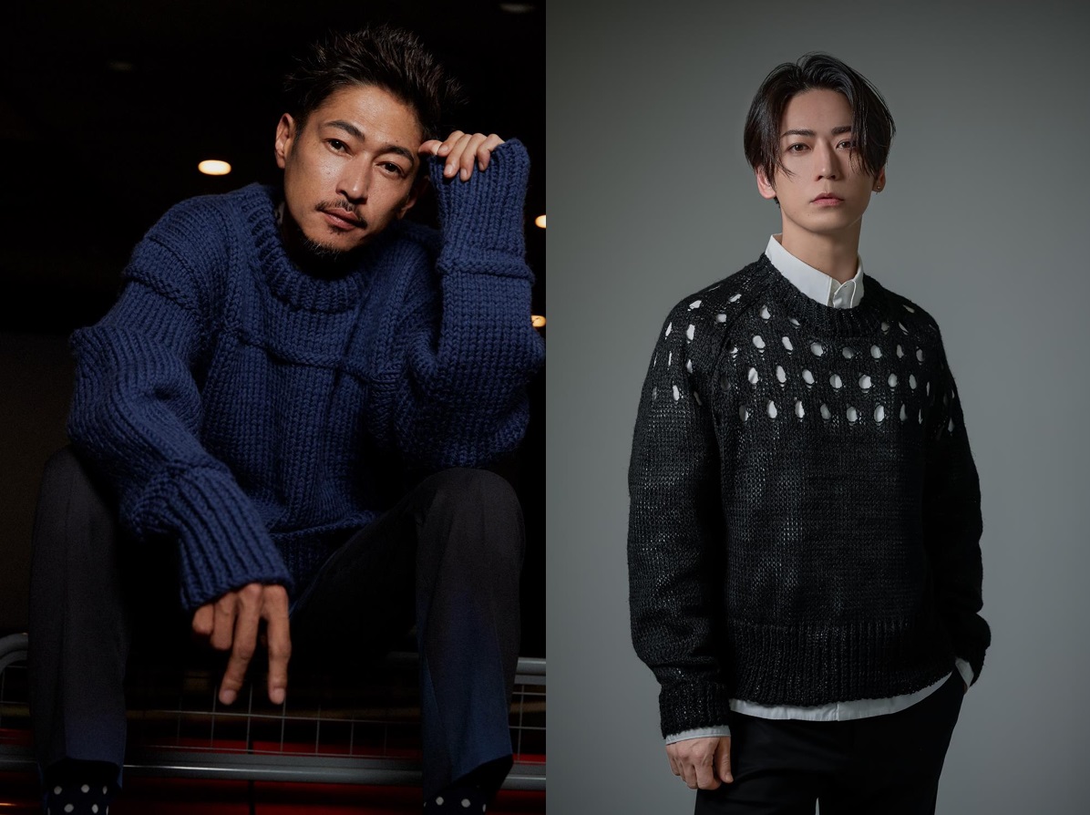 ドラマ「外道の歌」にダブル主演する窪塚洋介（左）と亀梨和也