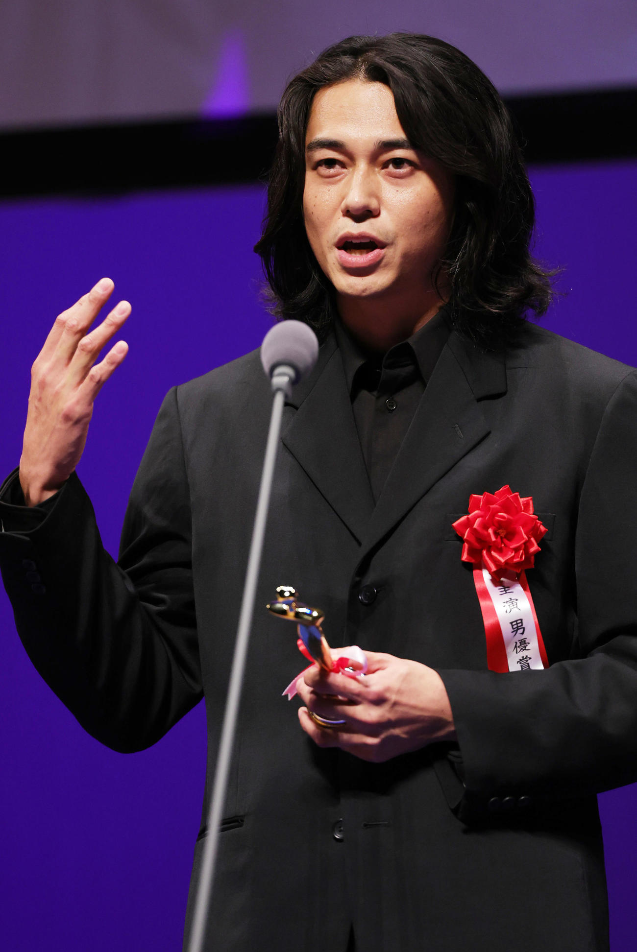 第33回日本映画批評家大賞で主演男優賞を受賞した東出昌大（撮影・野上伸悟）
