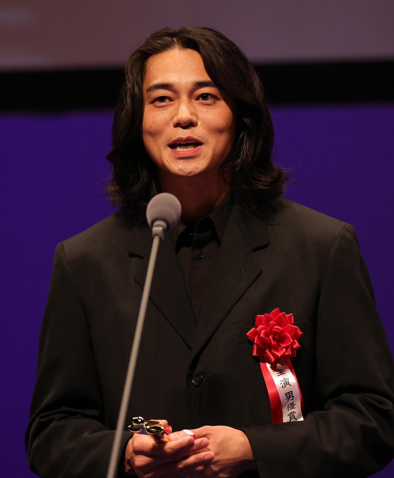 第33回日本映画批評家大賞で主演男優賞を受賞した東出昌大（撮影・野上伸悟）