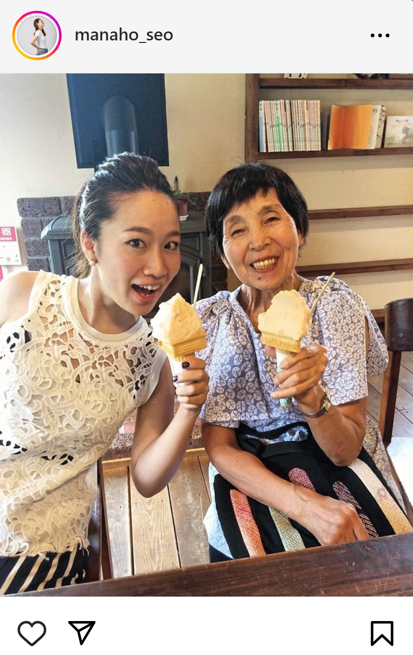 瀬尾まなほさんのインスタグラムから