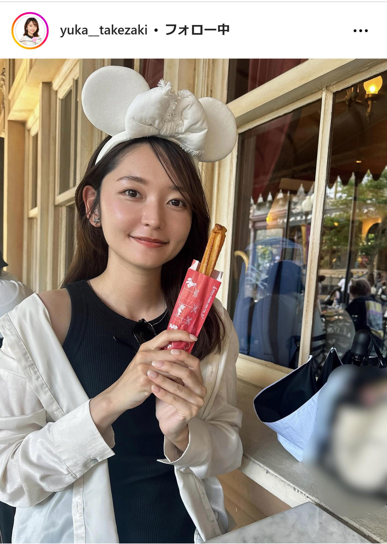 テレビ東京の竹崎由佳アナのインスタグラムから