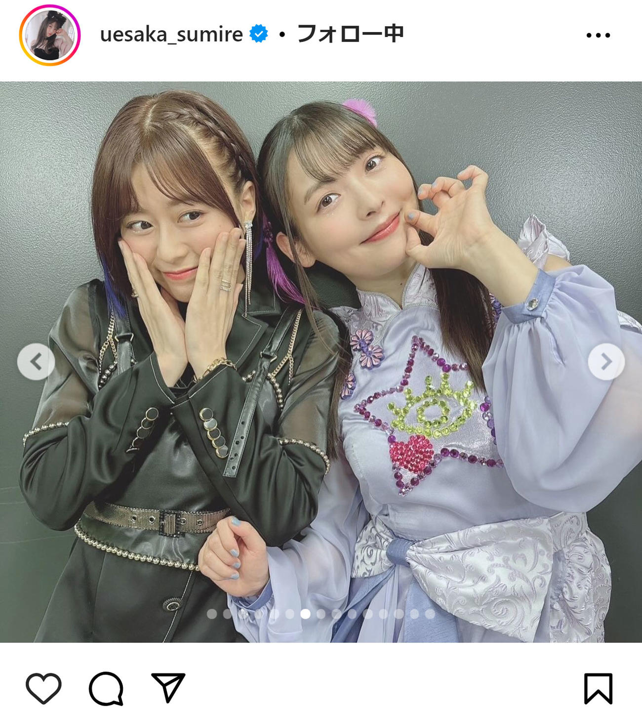 上坂すみれのインスタグラムから