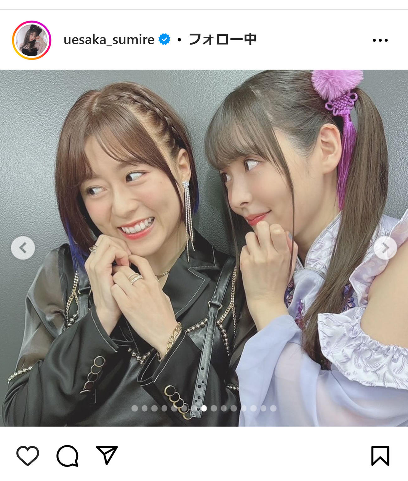 上坂すみれのインスタグラムから