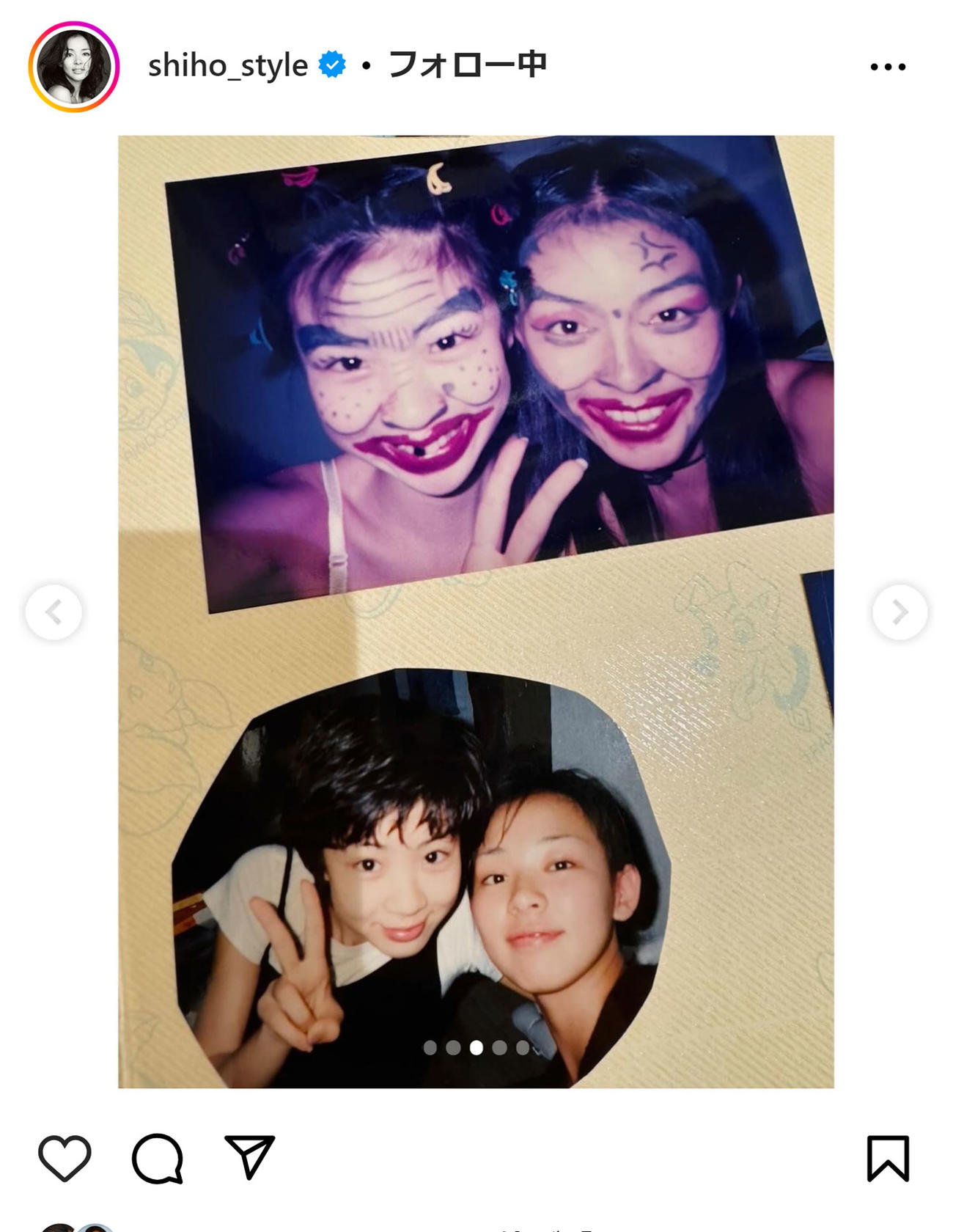 SHIHOのインスタグラムから