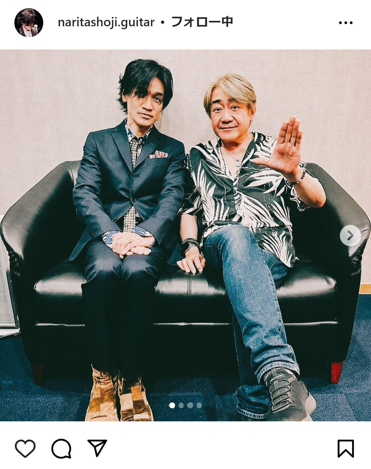 成田昭次のインスタグラムから
