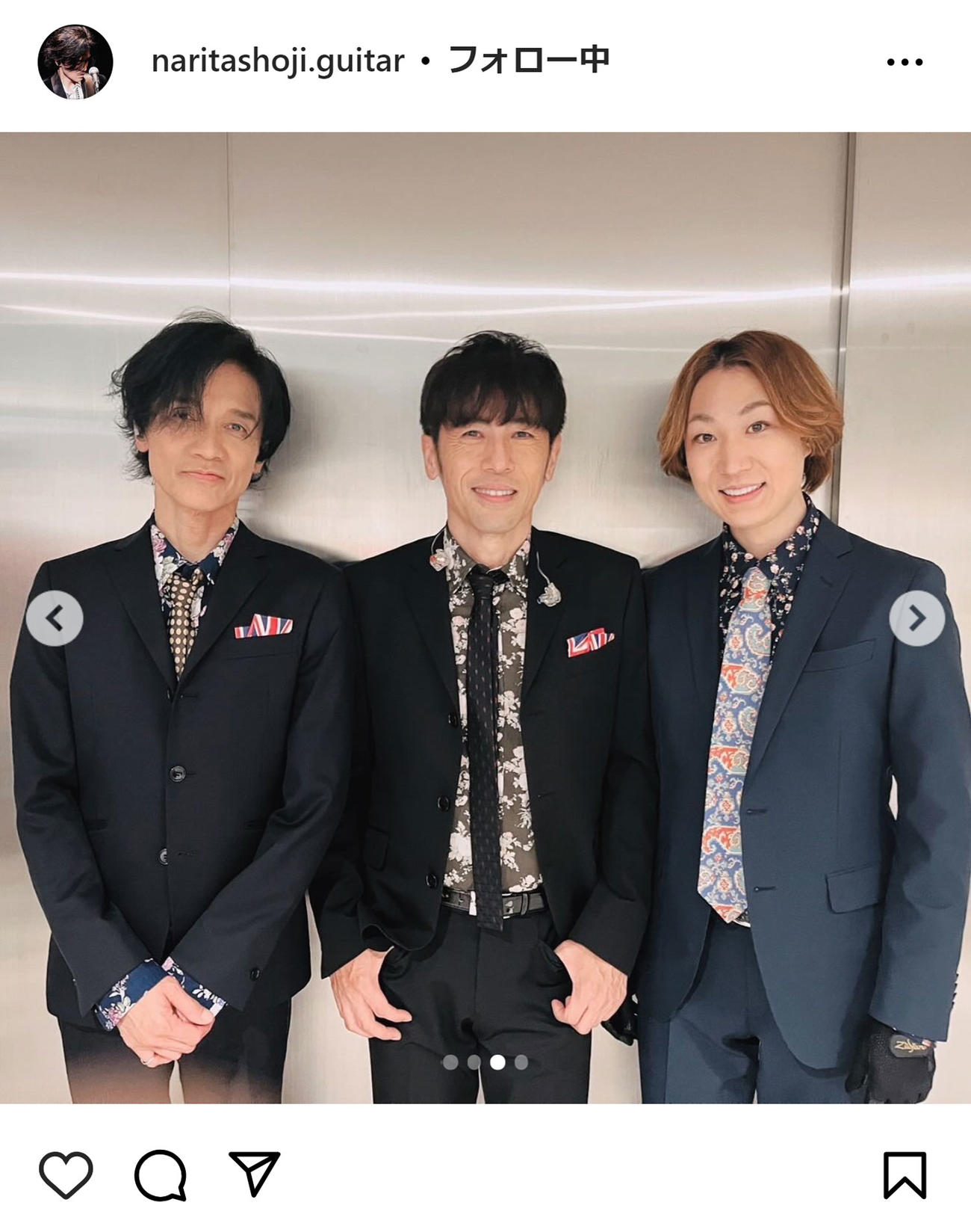 成田昭次のインスタグラムから