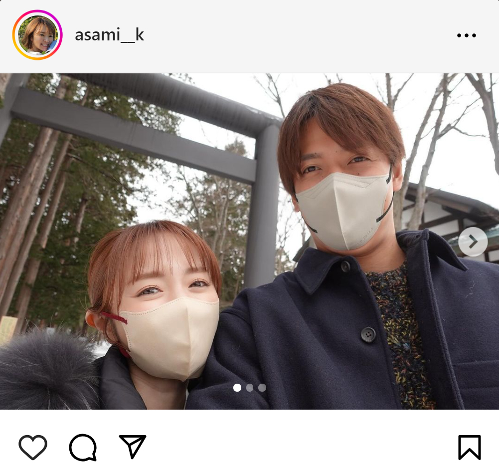 紺野あさ美のインスタグラムから