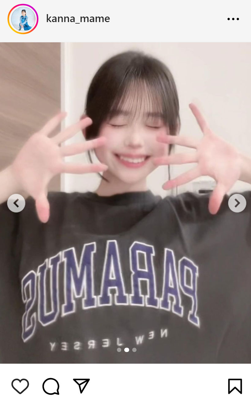 梶原叶渚のインスタグラムから
