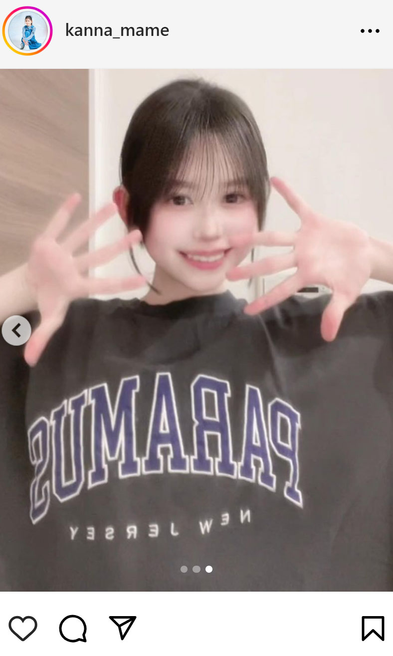 梶原叶渚のインスタグラムから