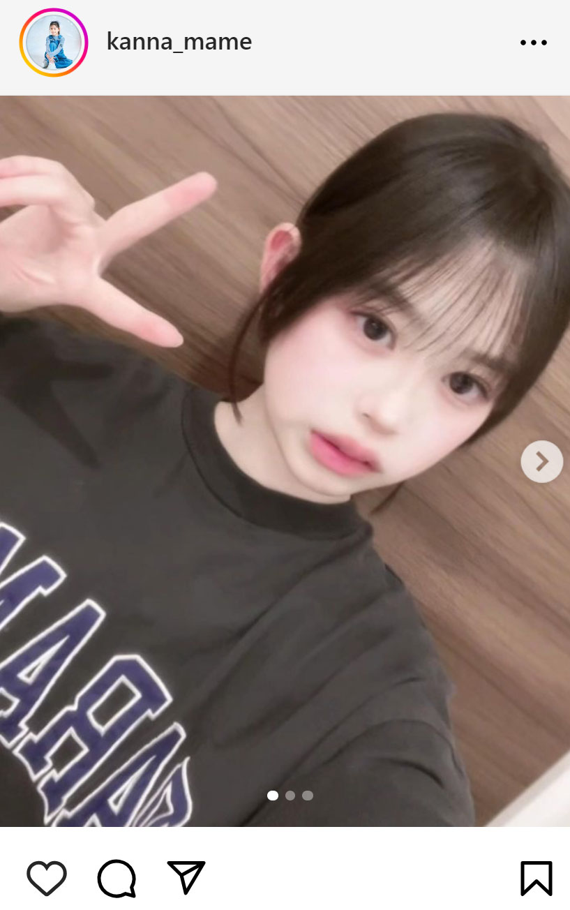 梶原叶渚のインスタグラムから