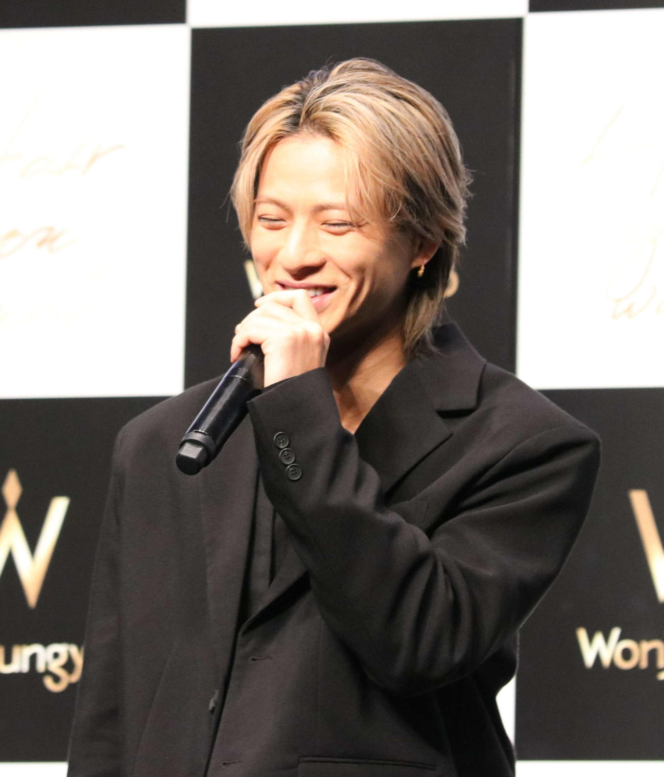 「Wonjungyo」ヘアケアラインデビュー・CM発表会に出席した平野紫耀（撮影・水谷京裕）