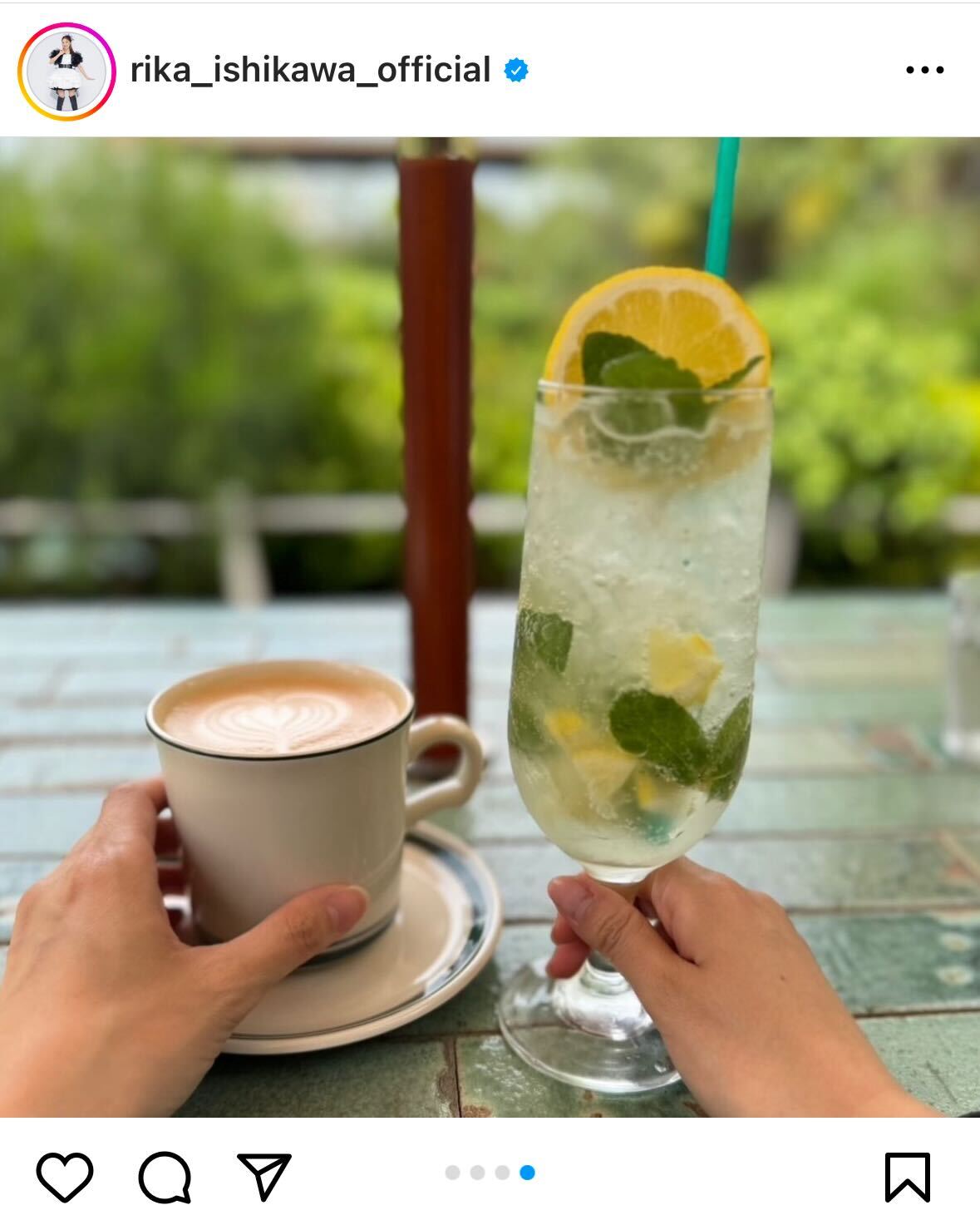 石川梨華インスタグラムから
