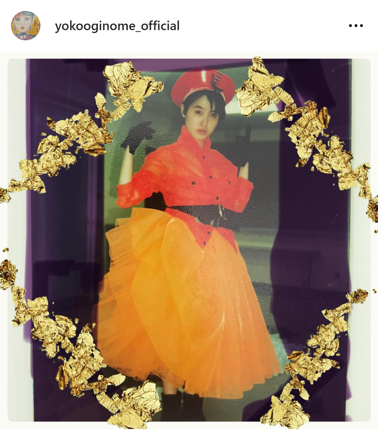 荻野目洋子のインスタグラムから
