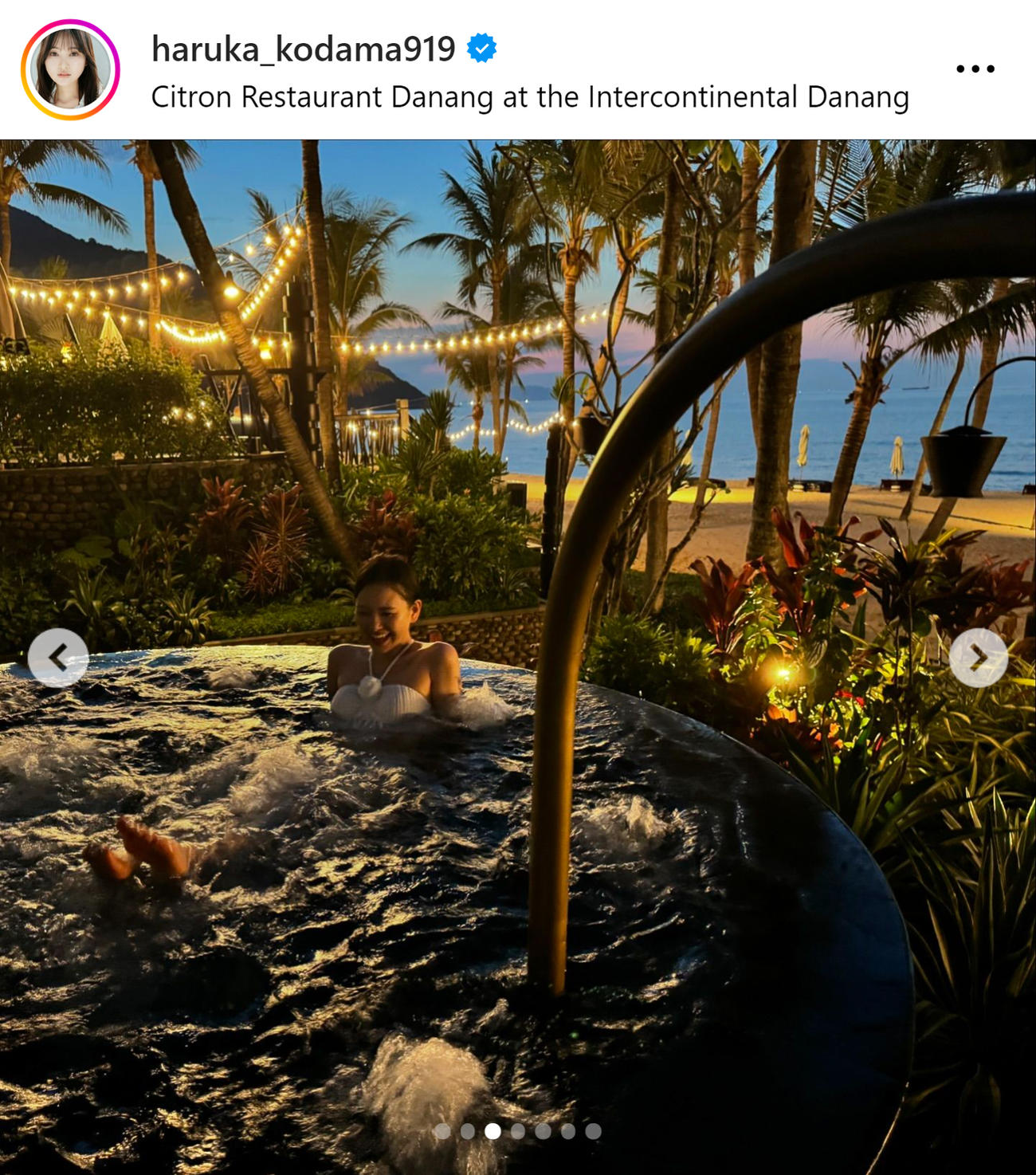 兒玉遥のインスタグラムから