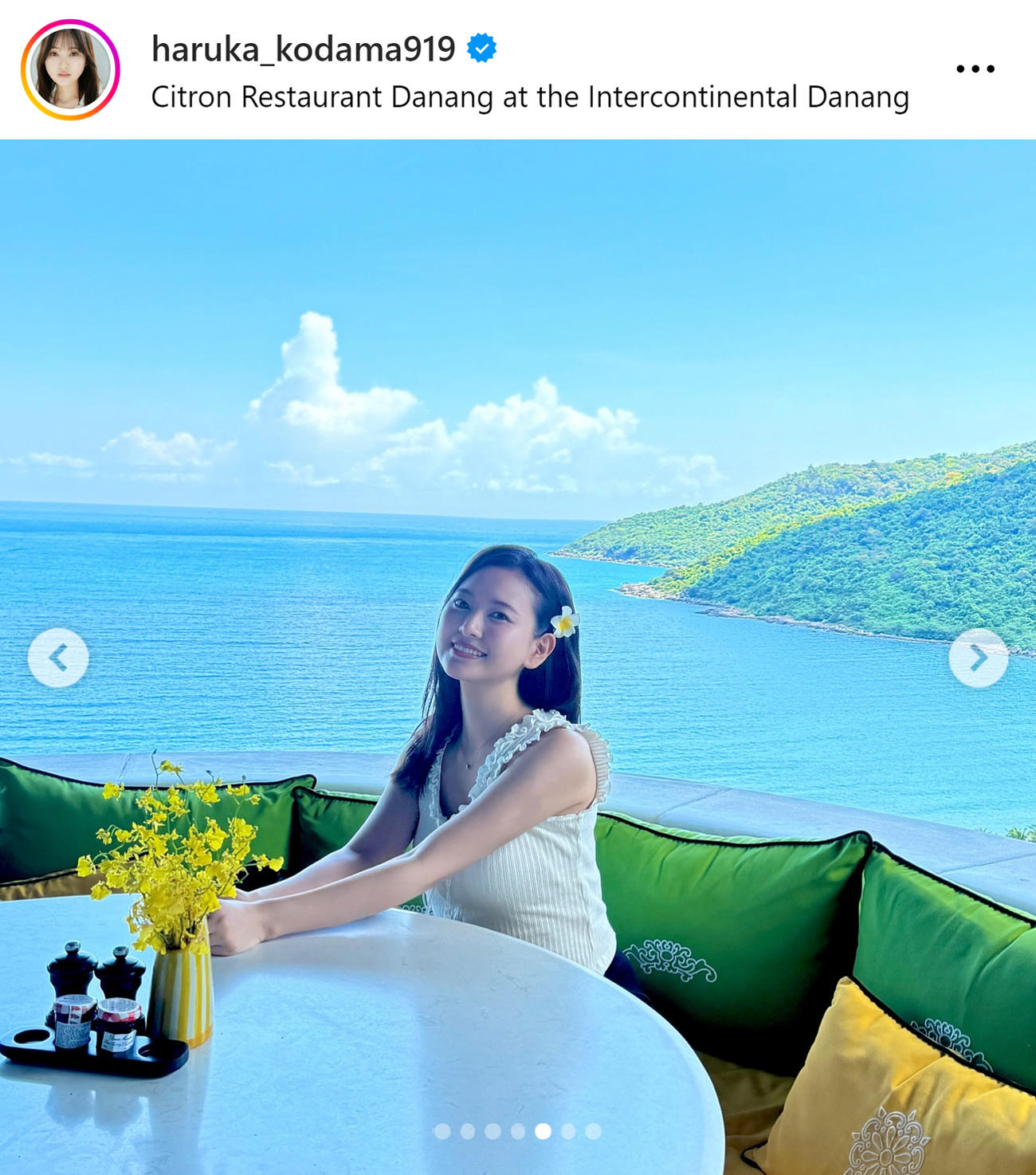 兒玉遥のインスタグラムから