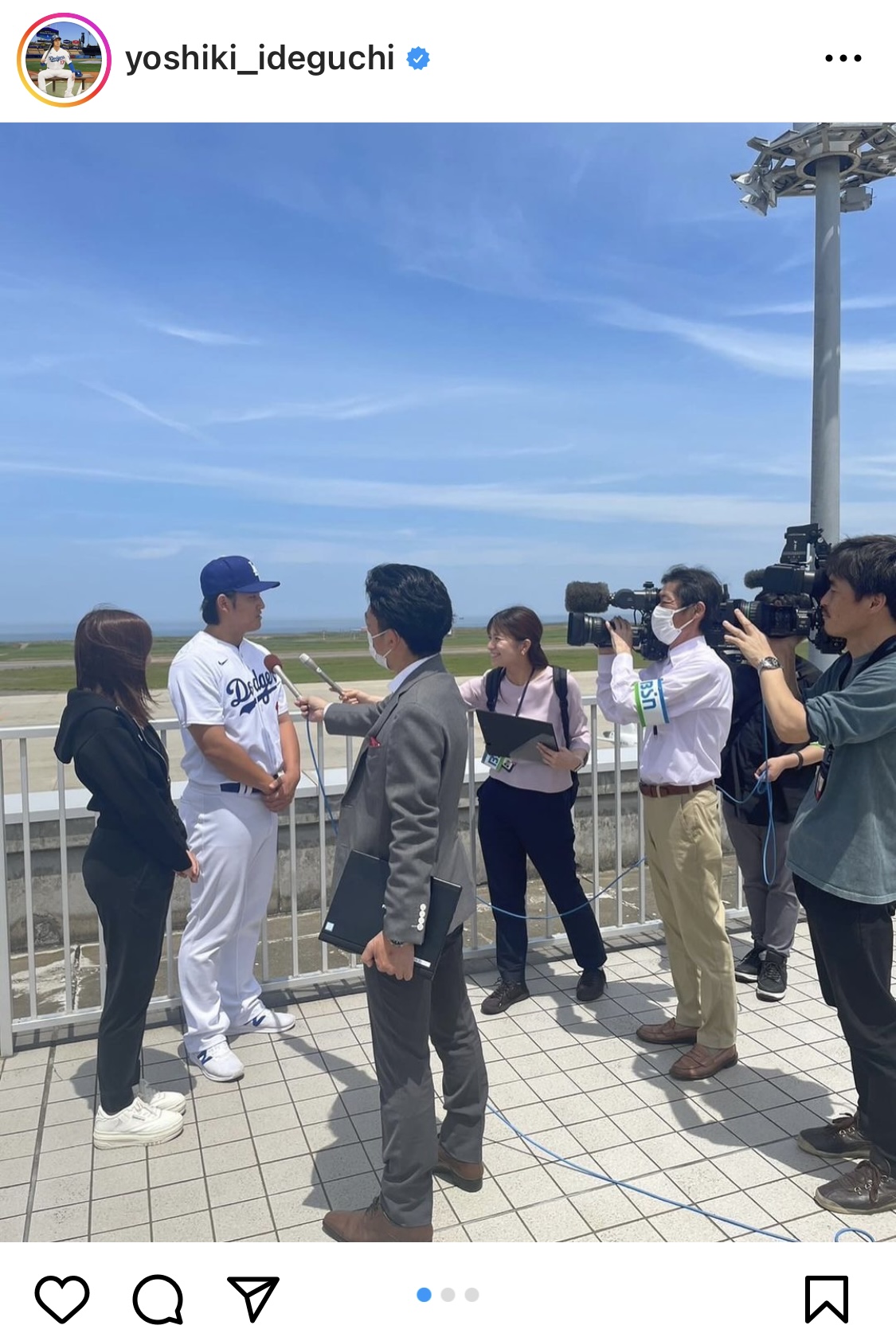 “大谷似翔平”こと井手口佳暉のインスタグラムから