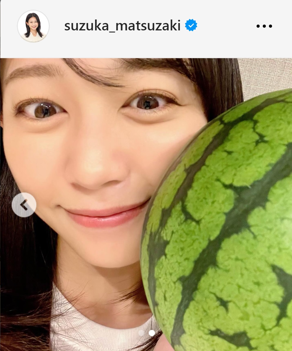 松崎涼佳アナのインスタグラムから