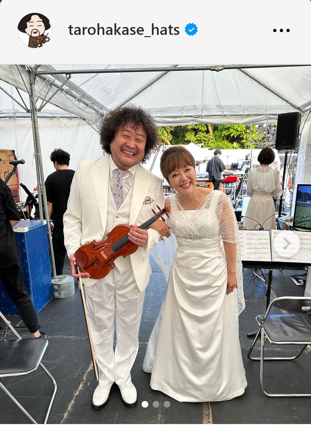 葉加瀬太郎のインスタグラムから