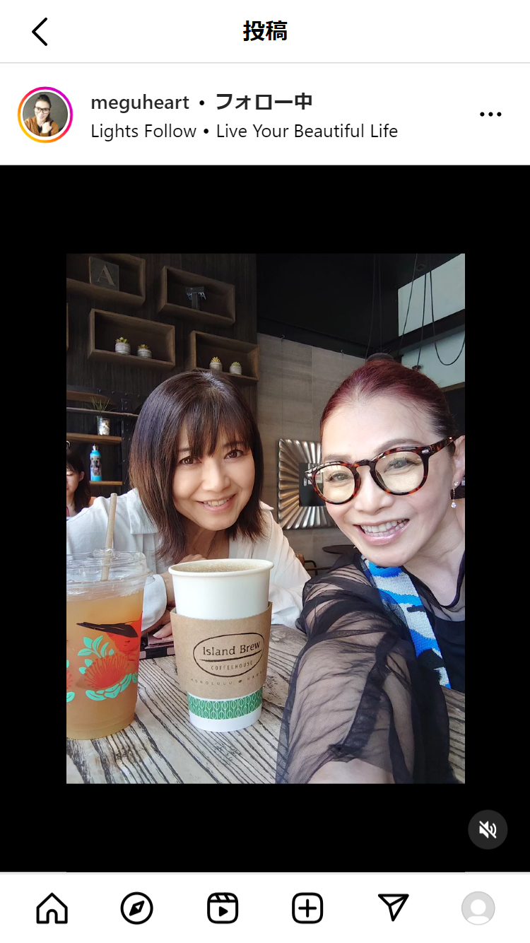 渡辺めぐみインスタグラムから
