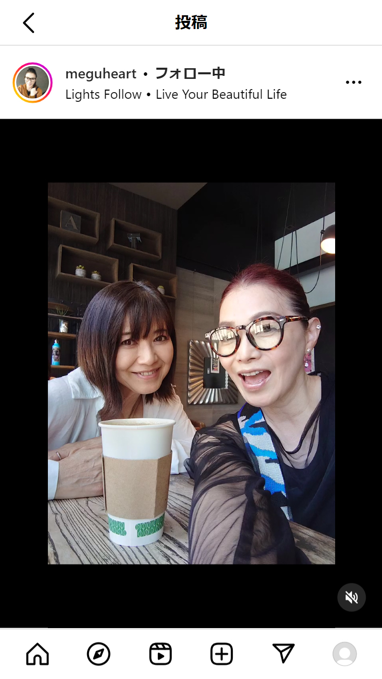 渡辺めぐみインスタグラムから