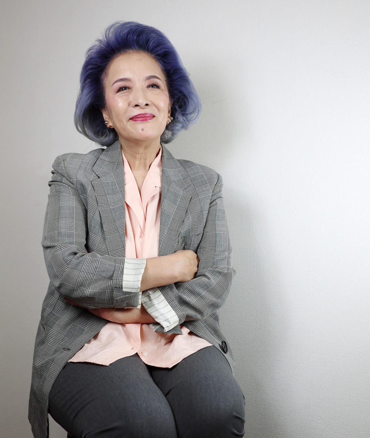 最新作の映画「風の奏の君へ」で、おばあちゃん役を演じた俳優池上季実子（撮影・加藤哉）