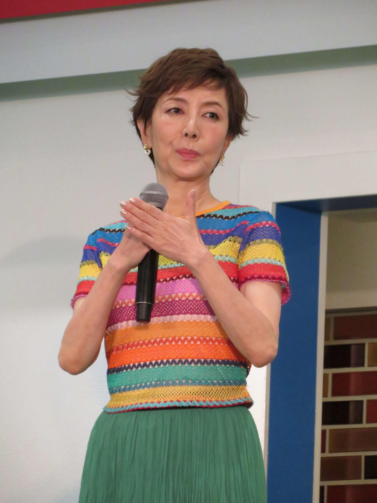映画「それいけ！アンパンマン　ばいきんまんと絵本のルルン」公開直前イベントに登場した戸田恵子