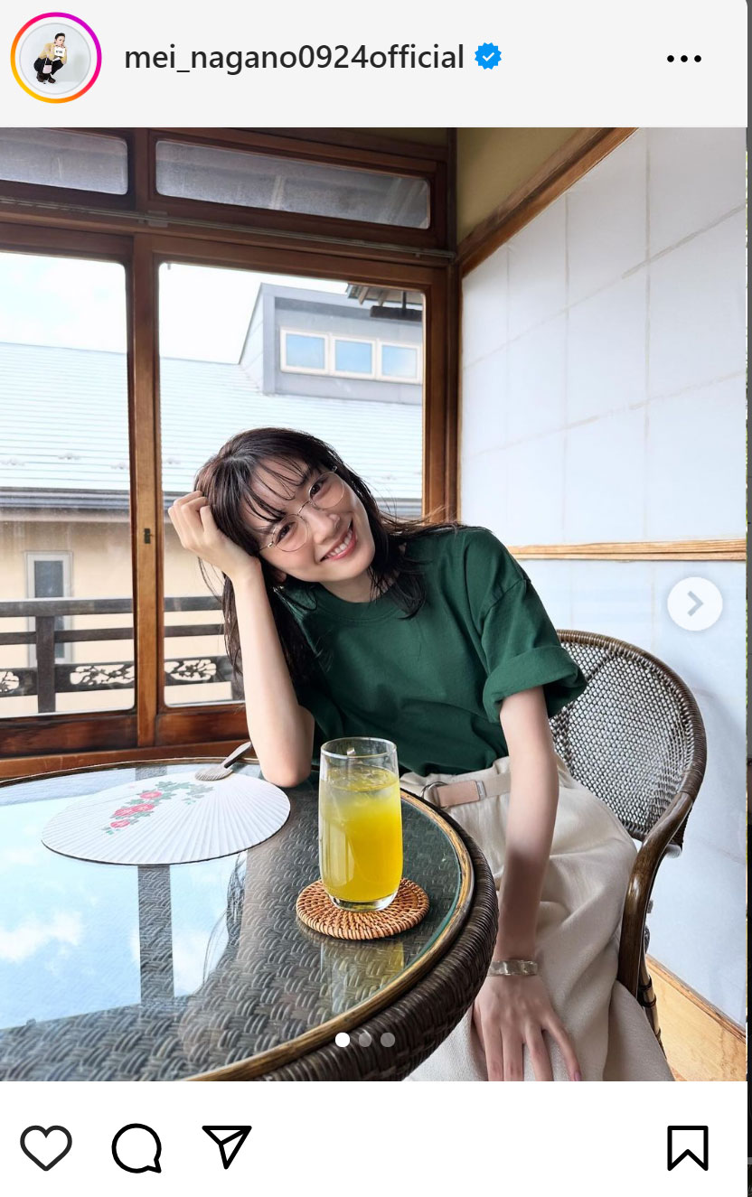 永野芽郁のインスタグラムから