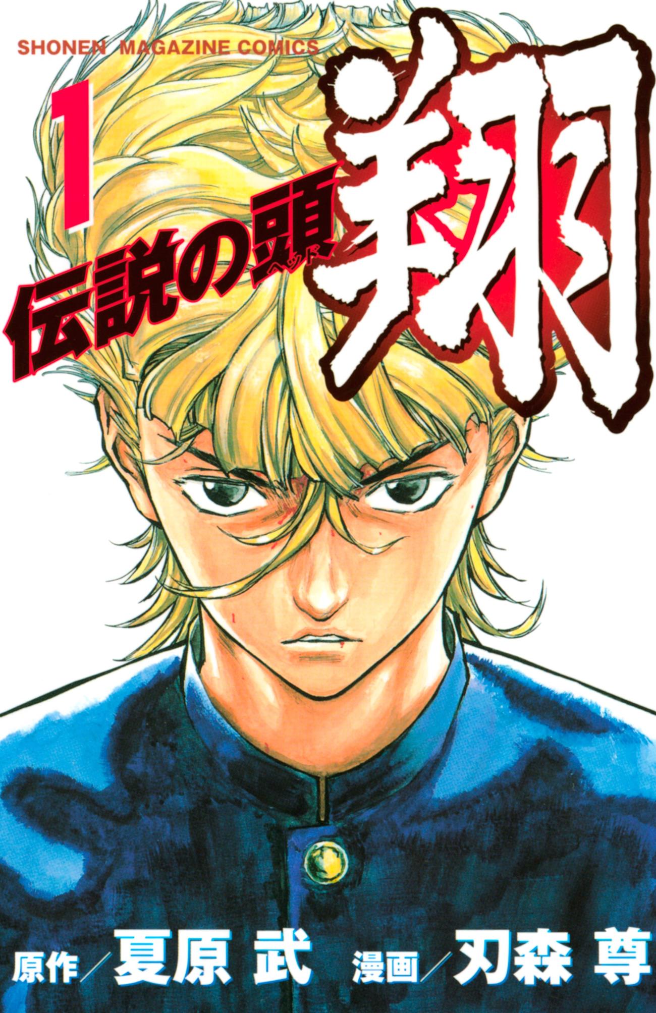 「伝説の頭　翔」原作書影（C）夏原武・刃森尊／講談社