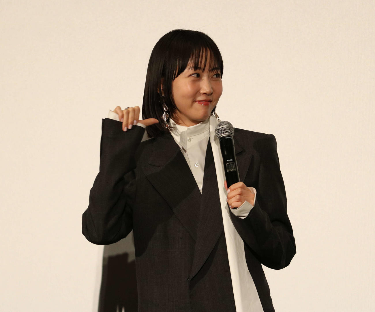 映画「おいハンサム！！」の完成披露試写会舞台あいさつに登壇した木南晴夏（撮影・野見山拓樹）