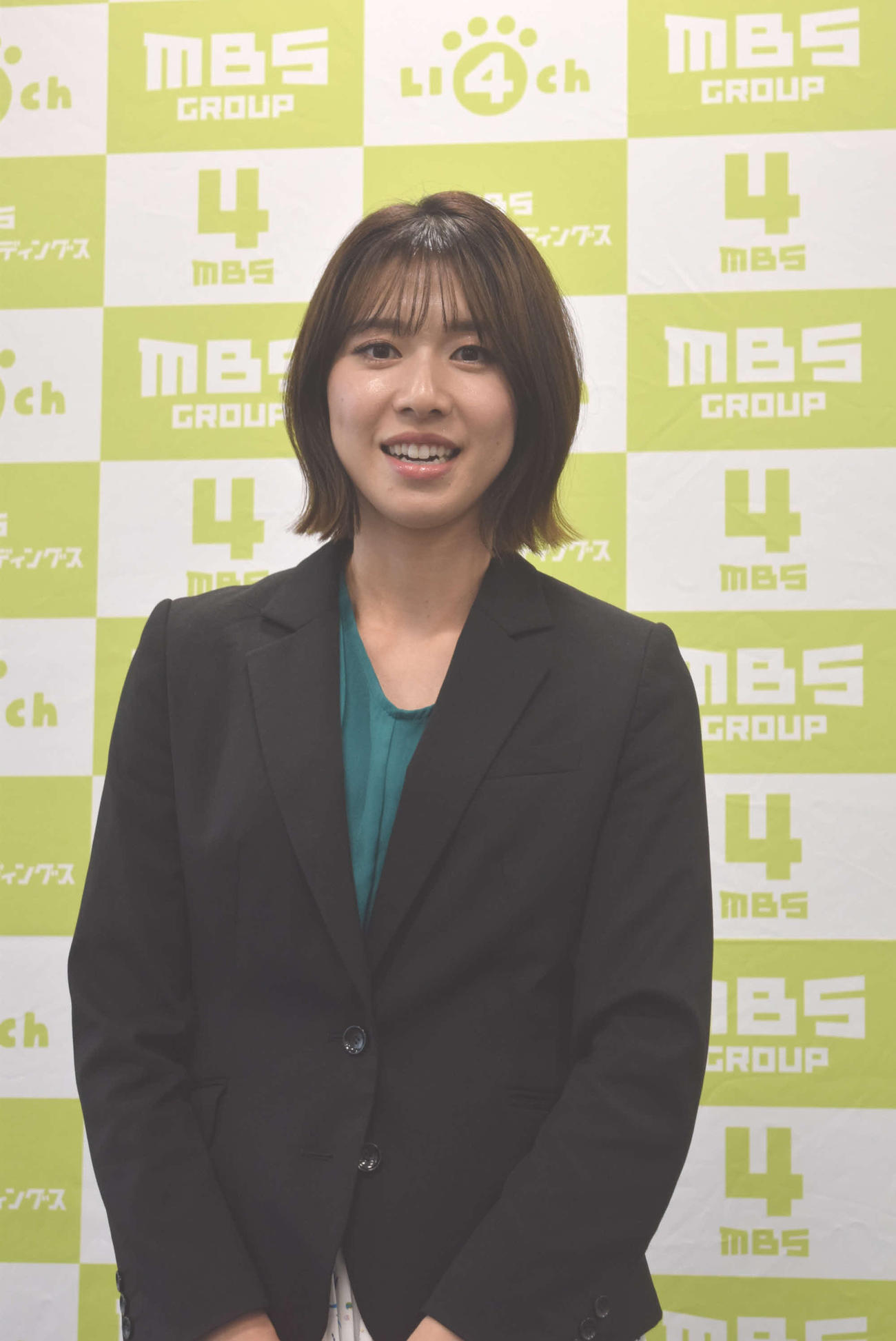 テレビデビューを果たしたMBSテレビの河西美帆アナウンサー（撮影・阪口孝志）