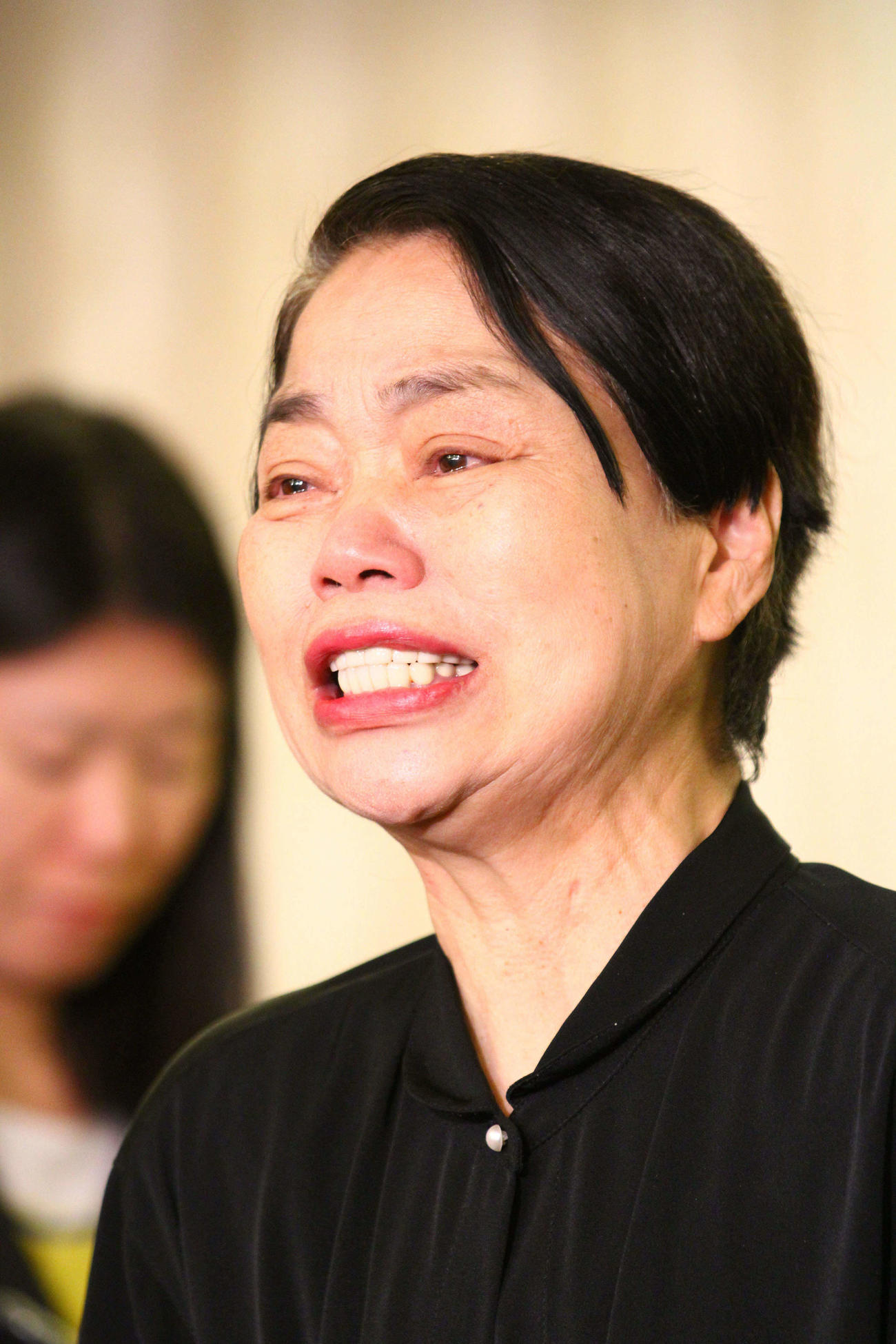 2015年5月29日、相方の今いくよさんの通夜を終えて思い出を語った今くるよさん