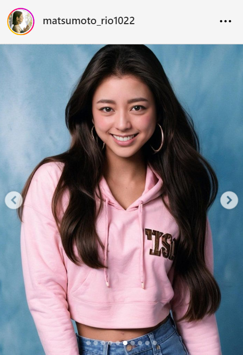 松本莉緒のインスタグラムから