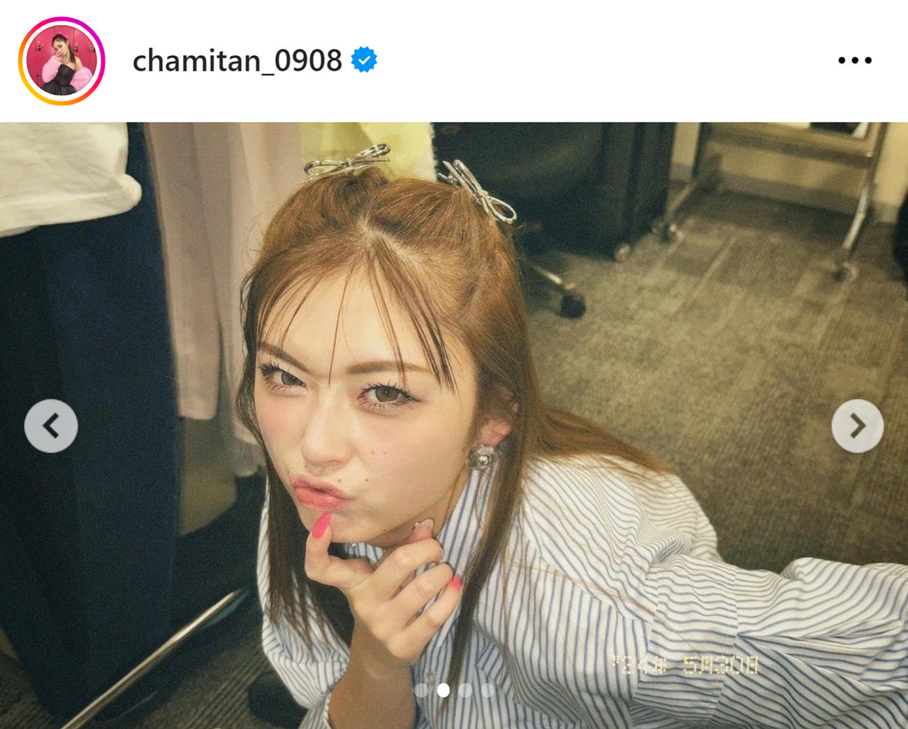 ゆうちゃみこと古川優奈のインスタグラムから