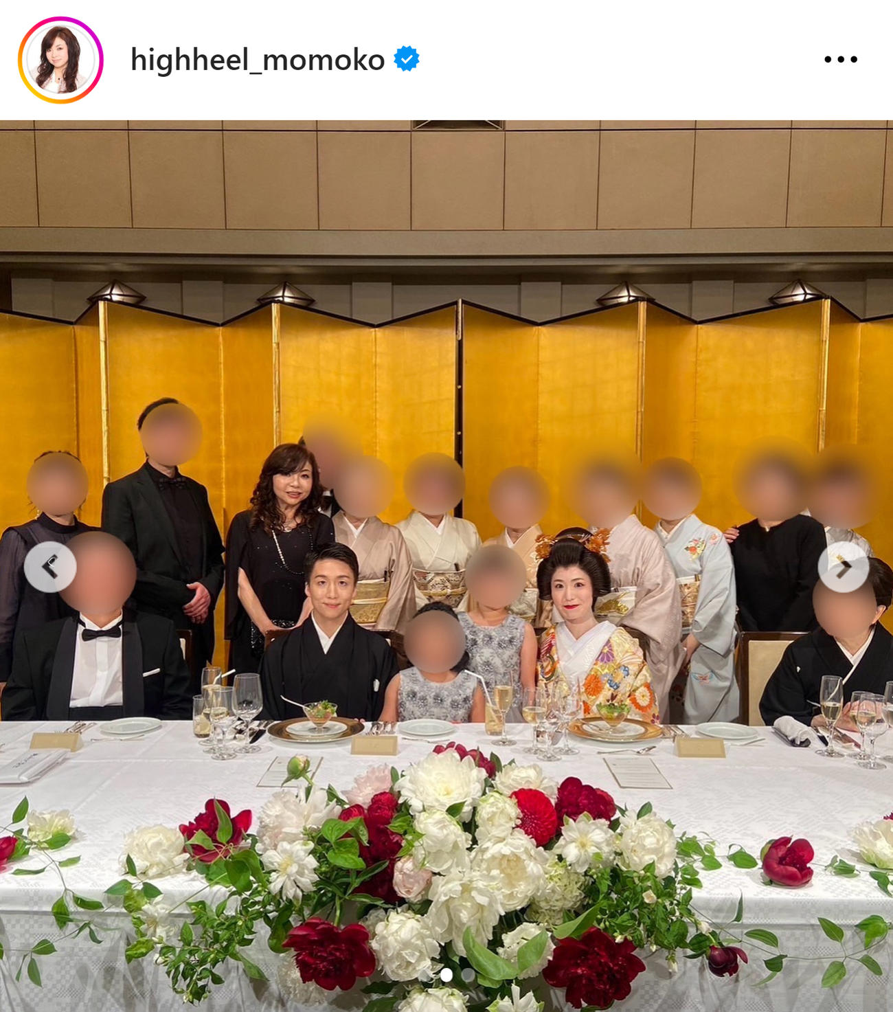 ハイヒール・モモコのインスタグラムから