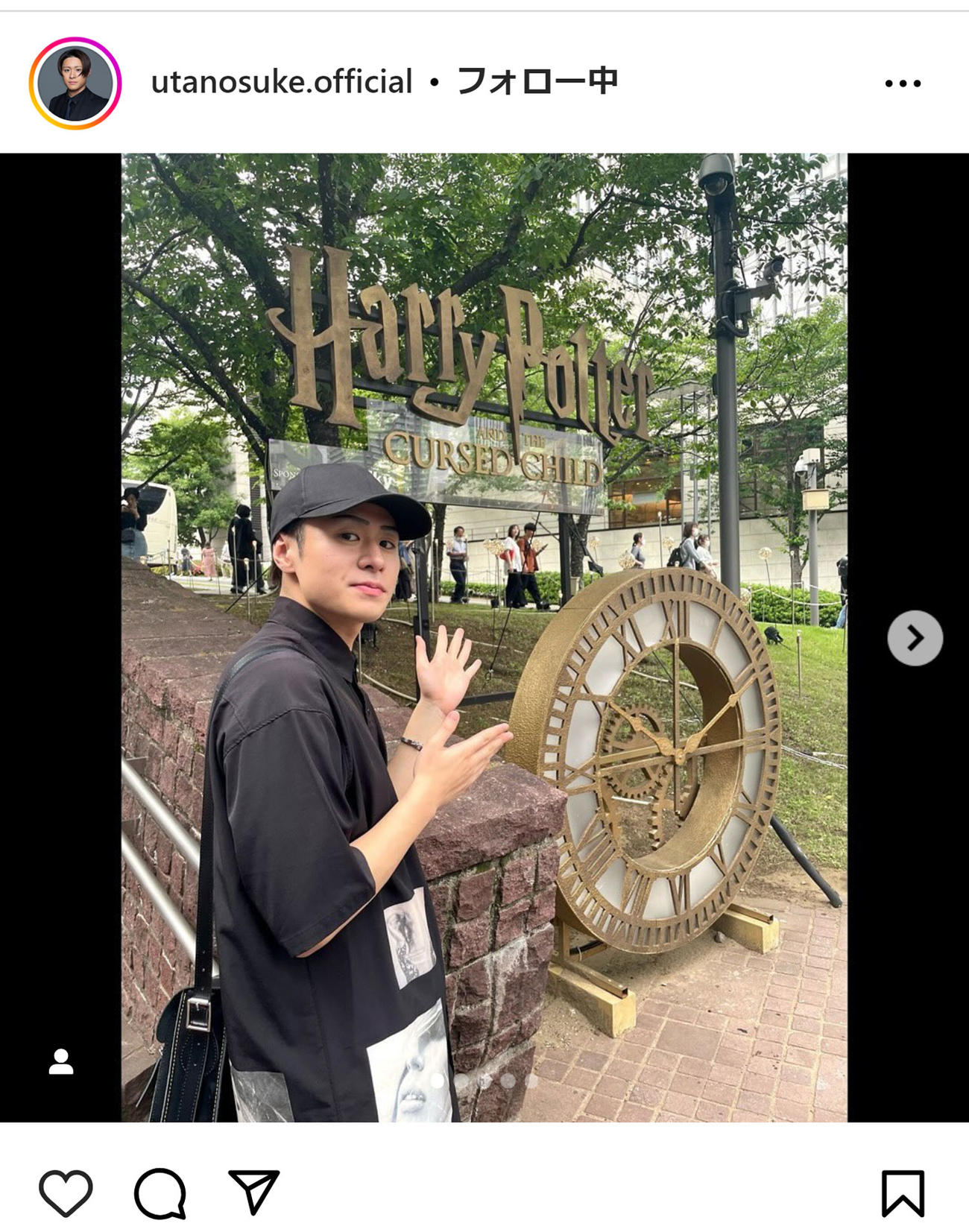 中村歌之助のインスタグラムから