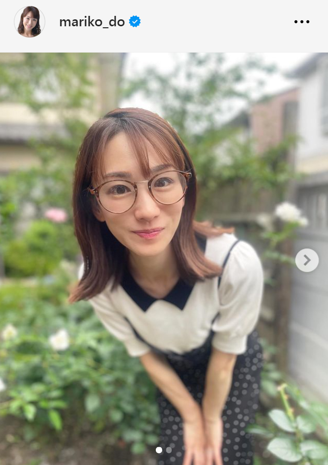 堂真理子アナのインスタグラムから